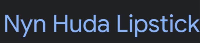Nyn Huda Lipstick