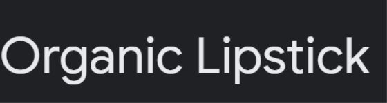 Organic Lipstick