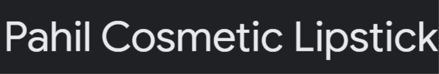 Pahil Cosmetic Lipstick