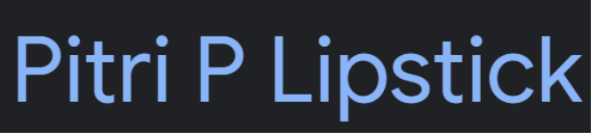 Pitri P Lipstick