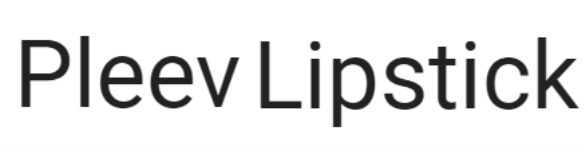 Pleev Lipstick