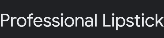 Professional Lipstick