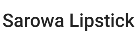 Sarowa Lipstick