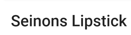 Seinons Lipstick