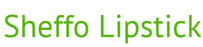 Sheffo Lipstick