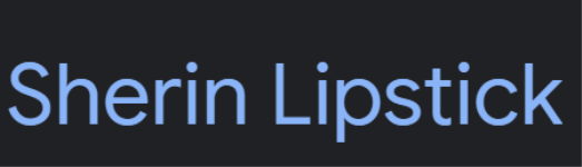 Sherin Lipstick