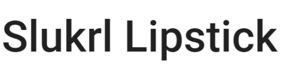Slukrl Lipstick