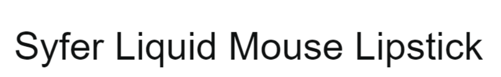 Syfer Lipstick