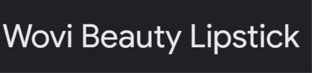 Wovi Beauty Lipstick