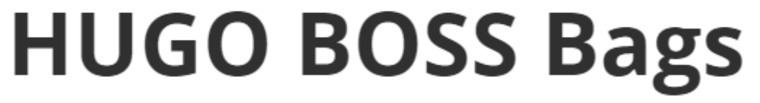 Boss Bags