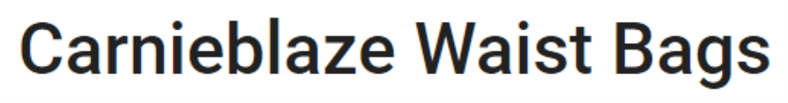 Carnieblaze Bags