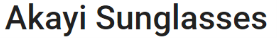 Akayi Sunglasses