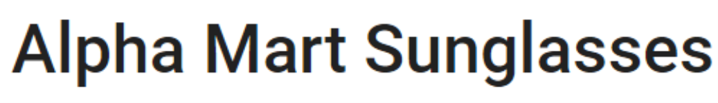 Alpha Mart Sunglasses