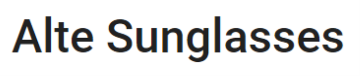 Alte Sunglasses