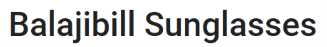 Balajibill Sunglasses