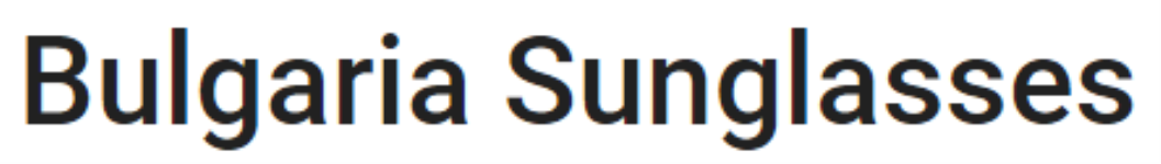 Bulgaria Sunglasses