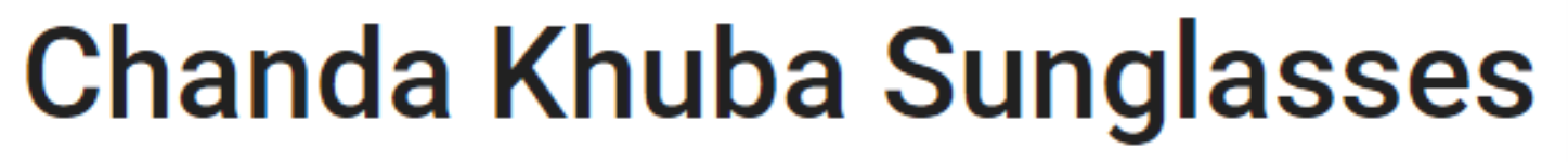 Chanda Khuba Sunglasses