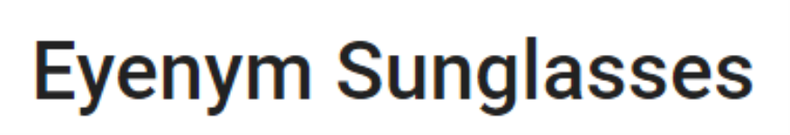 Eyenym Sunglasses