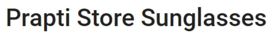 Prapti Store Sunglasses