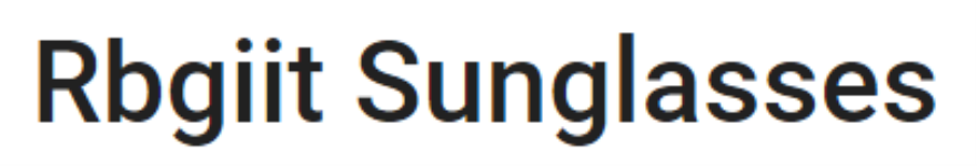 Rbgiit Sunglasses