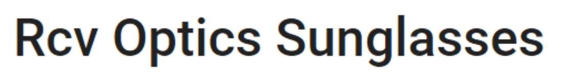 Rcv Optics Sunglasses