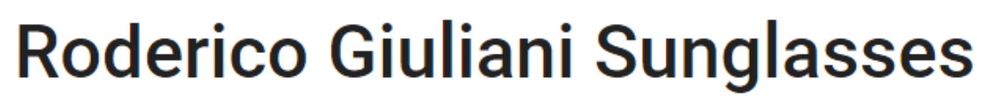 Roderico Giuliani Sunglasses