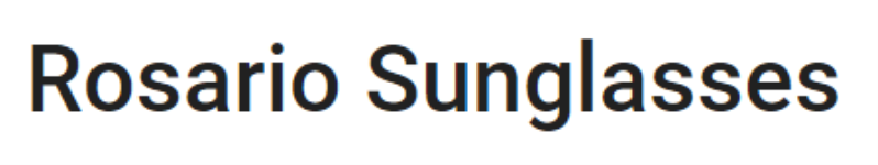 Rosario Sunglasses