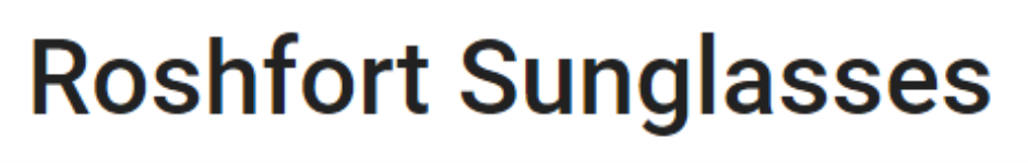 Roshfort Sunglasses