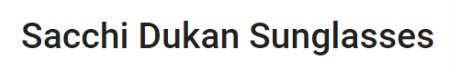 Sacchi Dukan Sunglasses