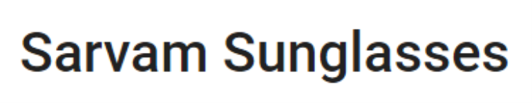 Sarvam Sunglasses