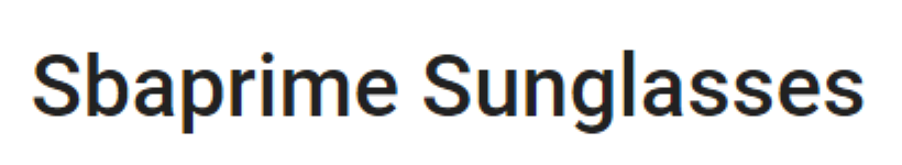 Sbaprime Sunglasses