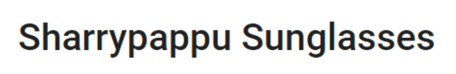Sharrypappu Sunglasses