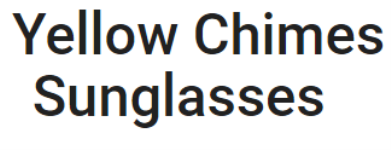 Yellow Chimes Sunglasses