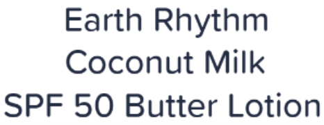 Earth Rhythm Coconut Milk SPF 50 Butter Lotion