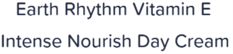 Earth Rhythm Vitamin E Intense Nourish Day Cream
