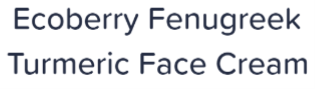 Ecoberry Fenugreek Turmeric Face Cream