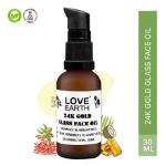 Love Earth 24K Gold Glass Face Oil for Skin Brightening