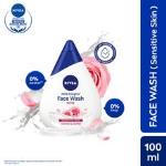 NIVEA Women Face Wash for Sensitive Skin, Milk Delights Rose