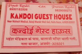 Kandoi Guest House - Nala Bazar Rd - Ajmer