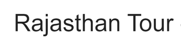 Rajasthan Tour - CVS Colony - Jaisalmer