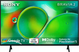 Sony Bravia 2 138.8cm (55) 4K Ultra HD LED Smart Google TV (K-55S25)