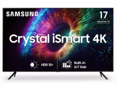 Samsung Crystal 4K iSmart 163cm (65) HD LED Smart TV UA65CUE60AKLXL