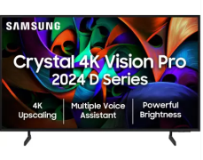 Samsung Crystal 4K Vision Pro 16cm (65) HD LED Smart TV UA65DUE76AKLXL