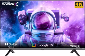 Motorola EnvisionX 127cm (50) 4K Ultra HD LED Smart Google TV 50UHDGDMBSXP