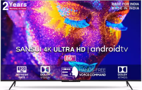 Sansui 218cm (86) 4K Ultra HD LED Smart Android TV JSW86ASUHDFF