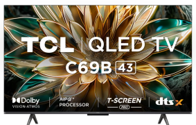 TCL 108cm (43) 4K Ultra HD Smart Google TV 43C69B