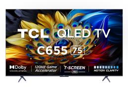 TCL 189cm (75) 4K Ultra HD Smart Google TV 75C655