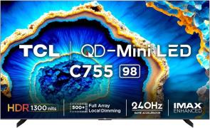 TCL 248cm (98) Ultra HD Mini LED Smart Google TV 98C755