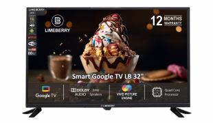 Limeberry 81cm (32) Full HD LED Smart Google TV LB43MF10BSPS4GV