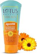 Lotus Herbals Safe Sun Sports Super Stay Sunscreen Cream For Dry Skin Spf 70